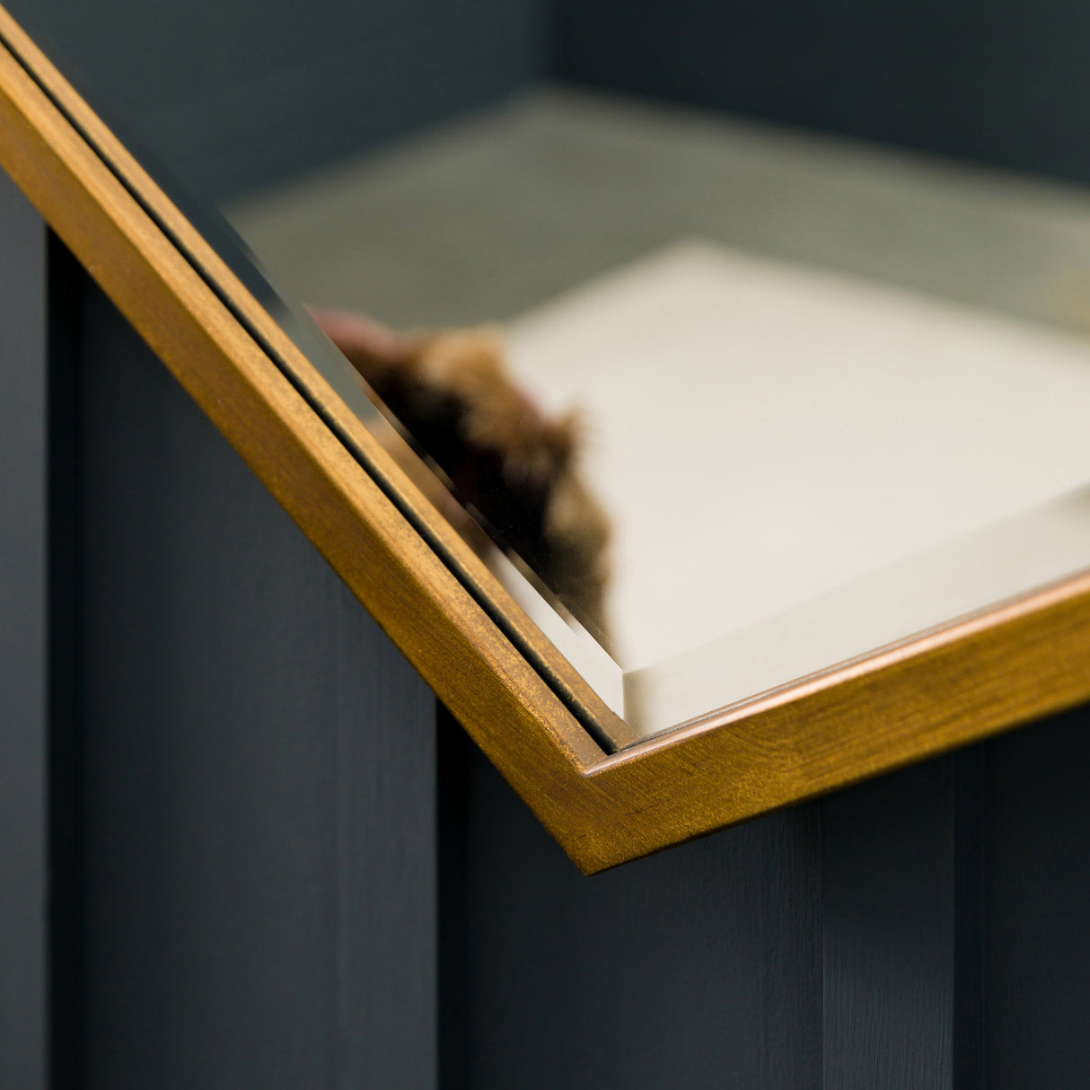 Amos Antique gold hexagonal mirror – from Amos Lighting + Home