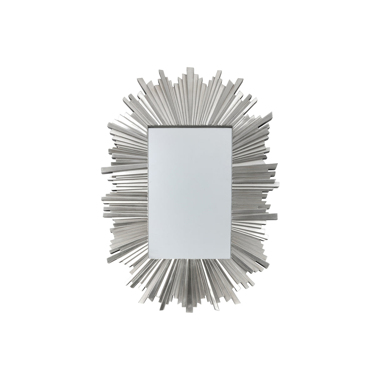 Amos Antique silver star burst rectangle mirror – from Amos Lighting + Home