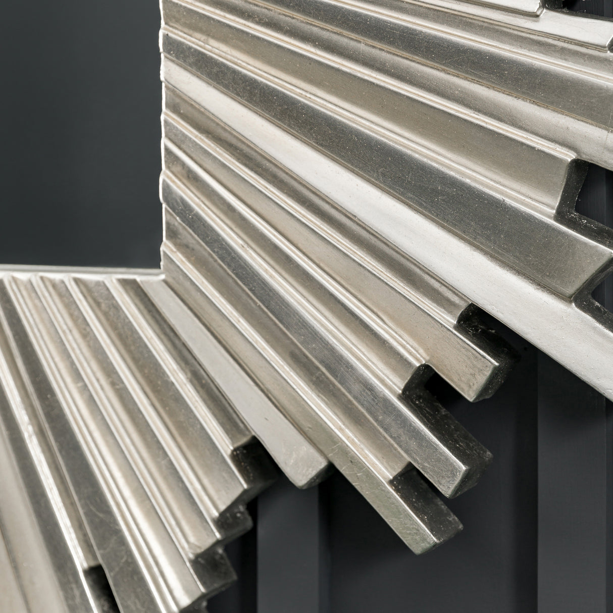 Amos Antique silver star burst rectangle mirror – from Amos Lighting + Home