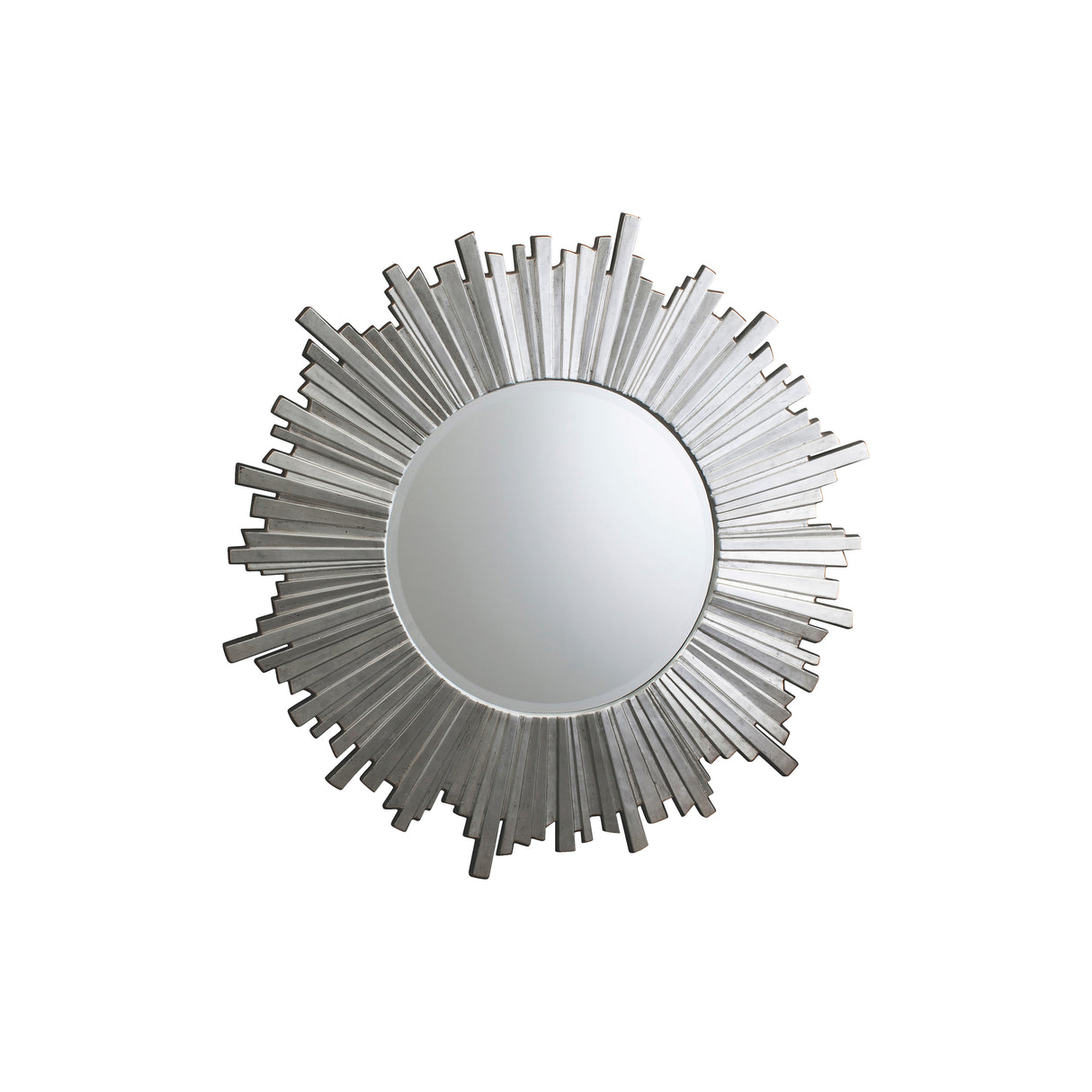 Amos Antique silver star burst round mirror – from Amos Lighting + Home