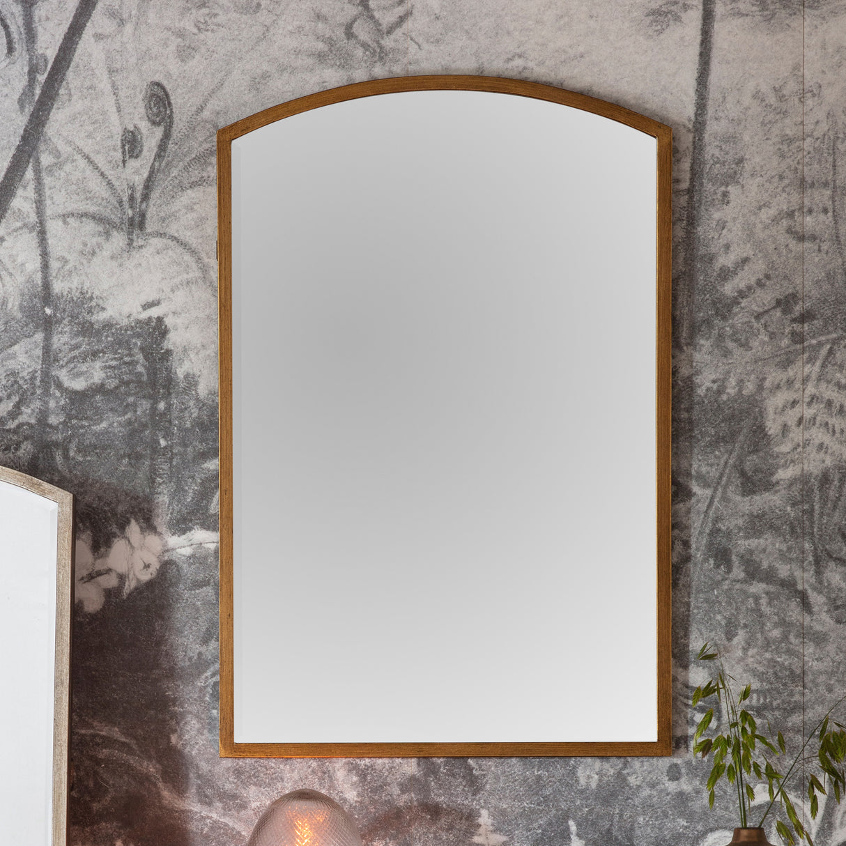 Amos Antique gold medium arch mirror – from Amos Lighting + Home