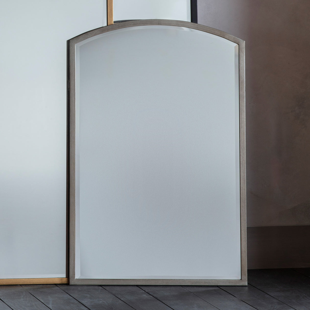 Amos Antique silver medium arch mirror – from Amos Lighting + Home