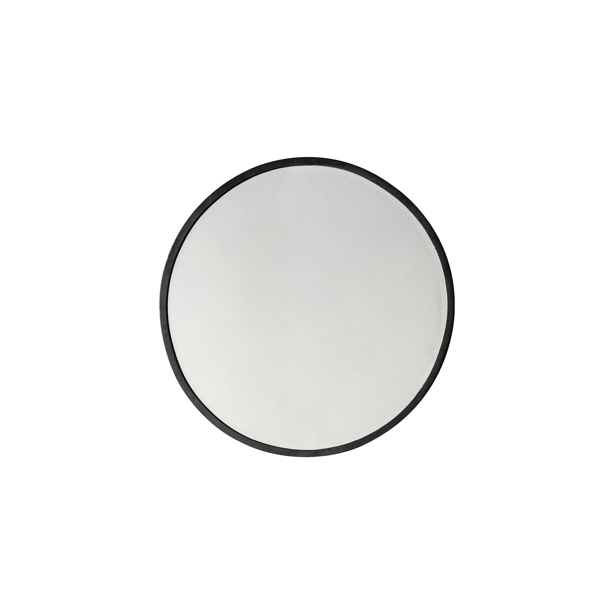 Amos Aged black large round mirror – from Amos Lighting + Home