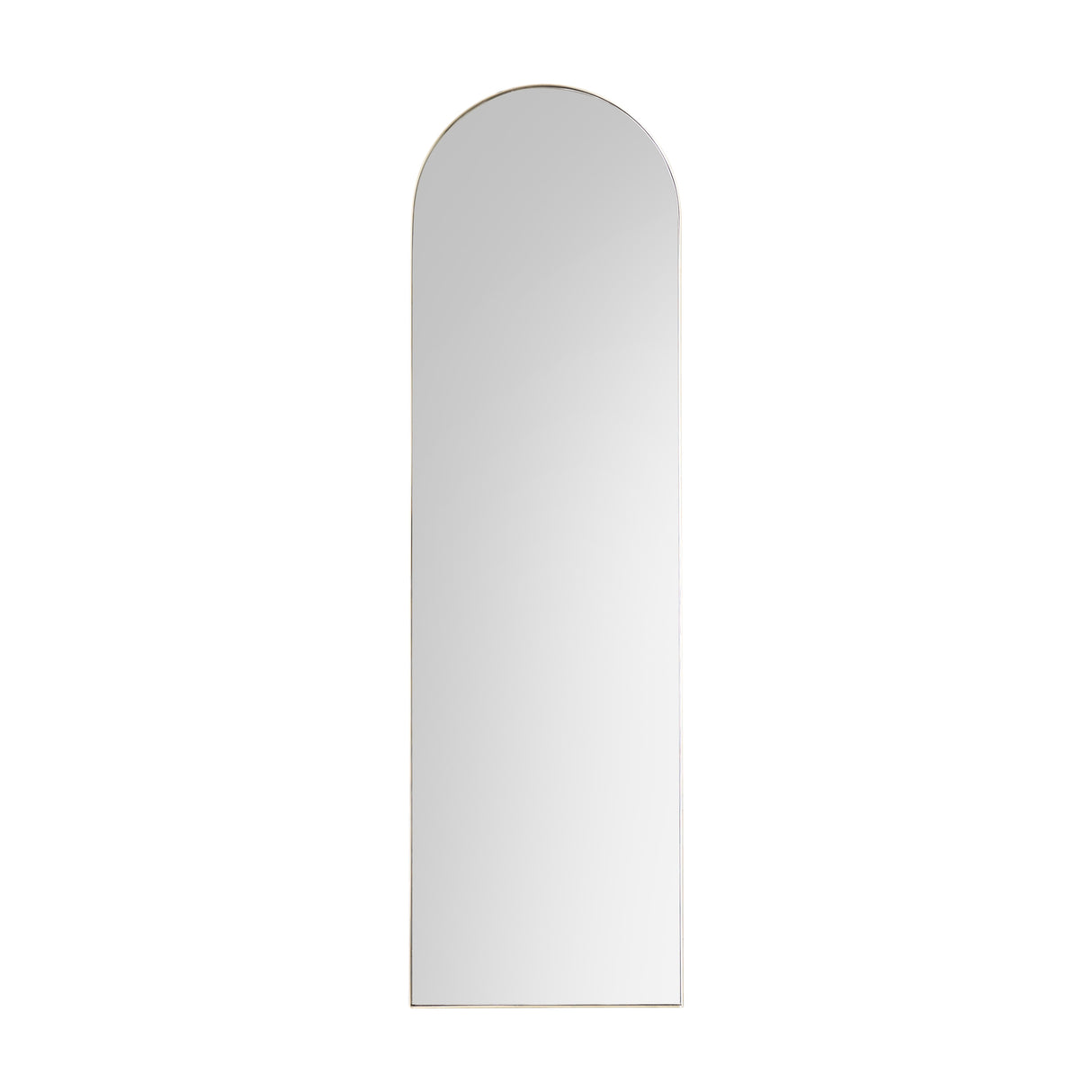 Amos Champagne gold paint arch leaner mirror – from Amos Lighting + Home