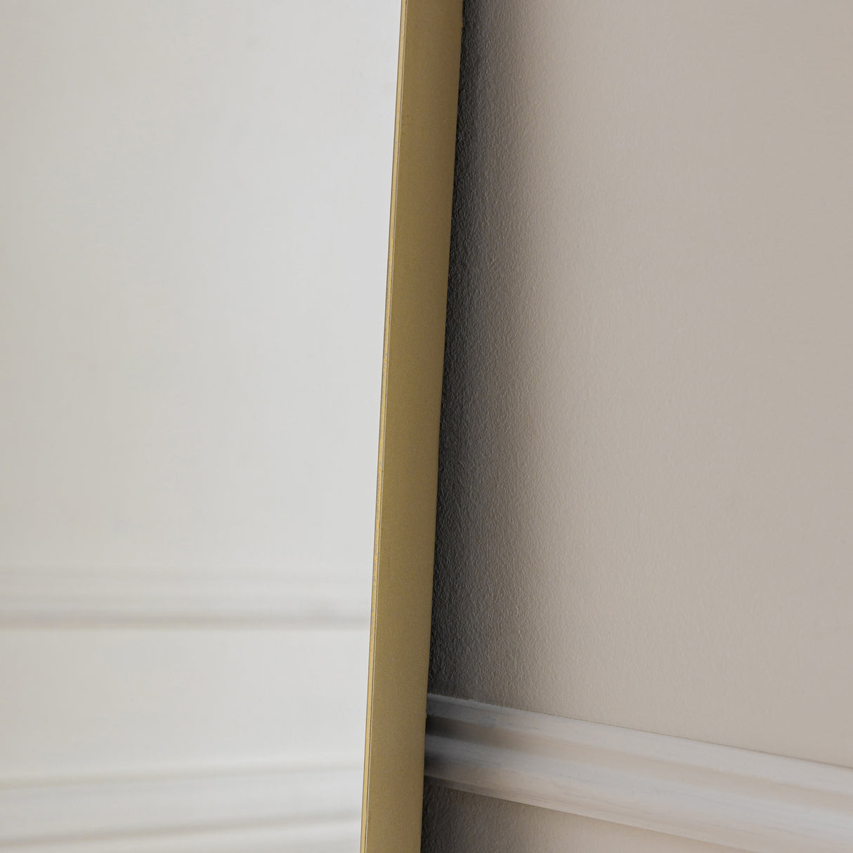 Amos Champagne gold paint arch leaner mirror – from Amos Lighting + Home