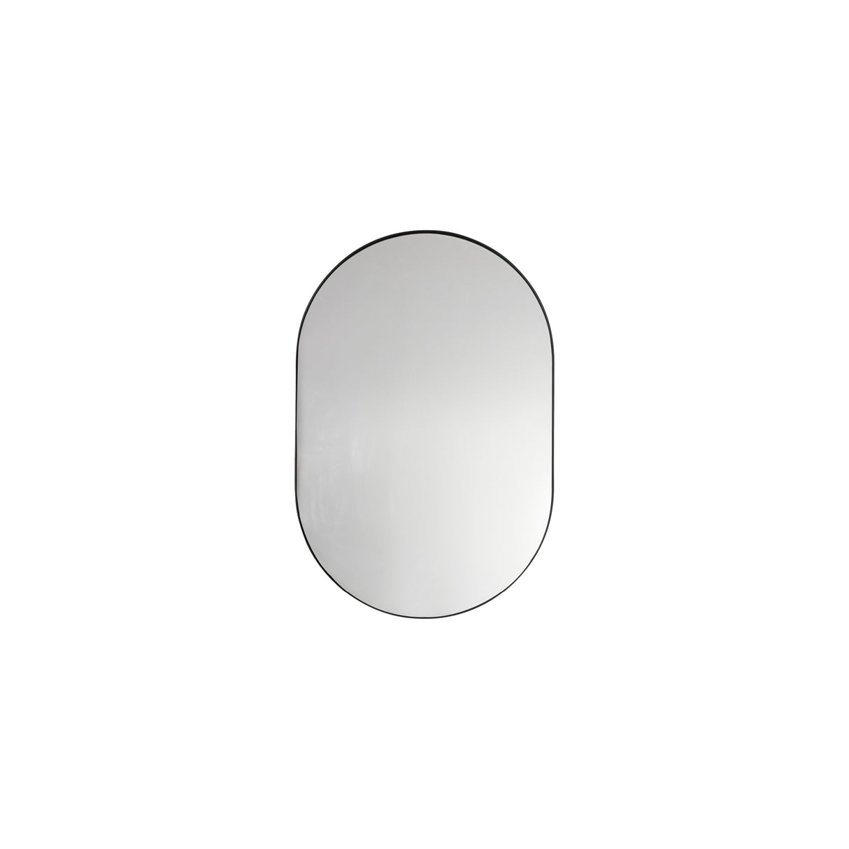 Amos Matt black ellipse mirror – from Amos Lighting + Home