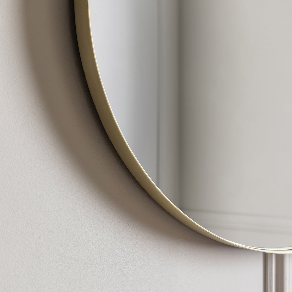 Amos Champagne gold ellipse mirror – from Amos Lighting + Home