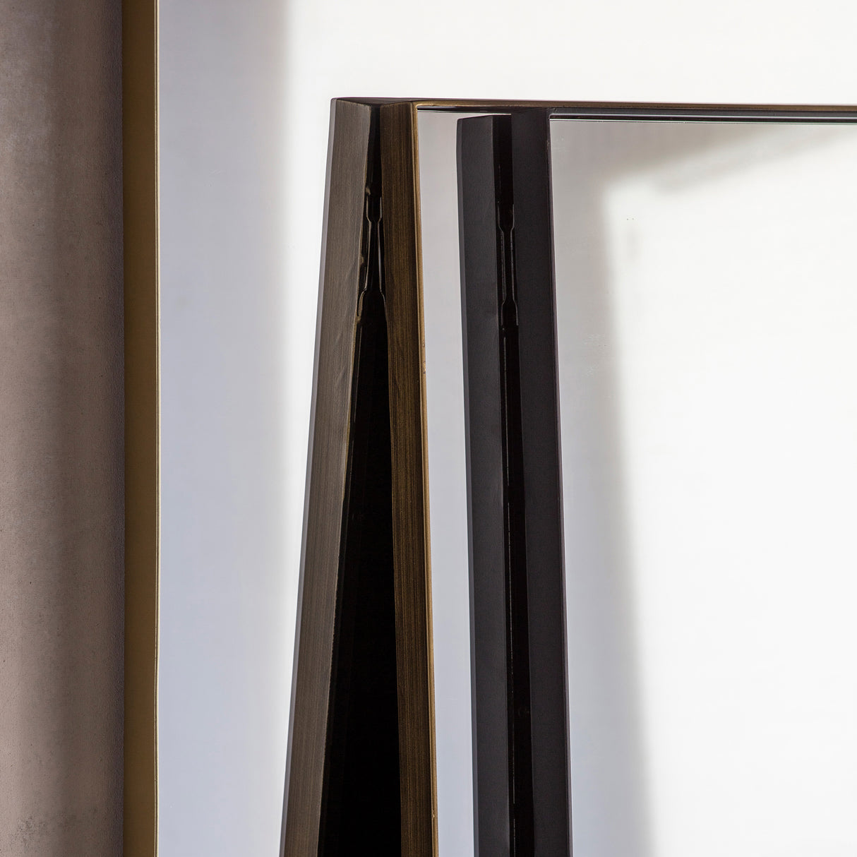 Amos Brushed bronze leaner mirror – from Amos Lighting + Home