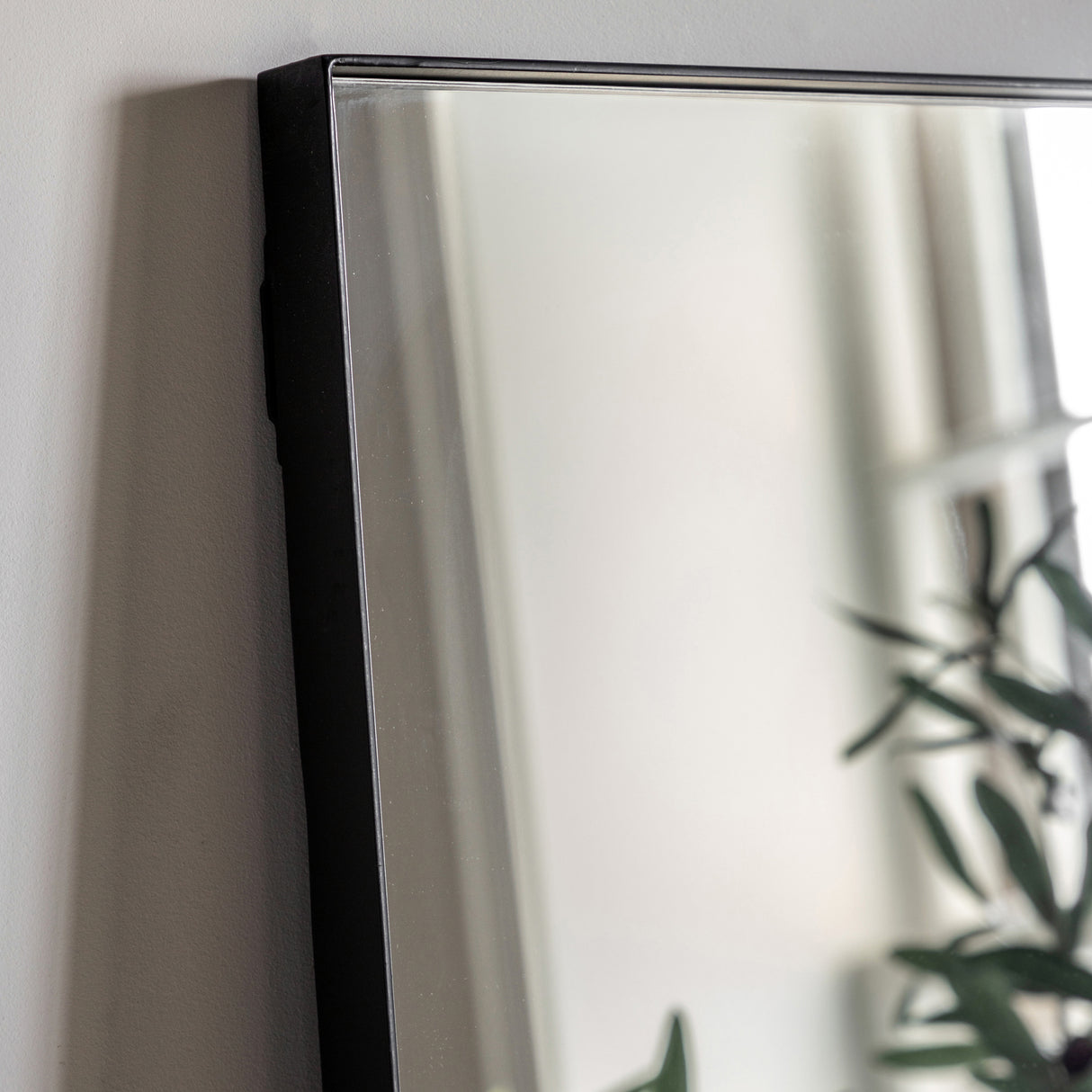 Amos Matt black rectangle mirror – from Amos Lighting + Home