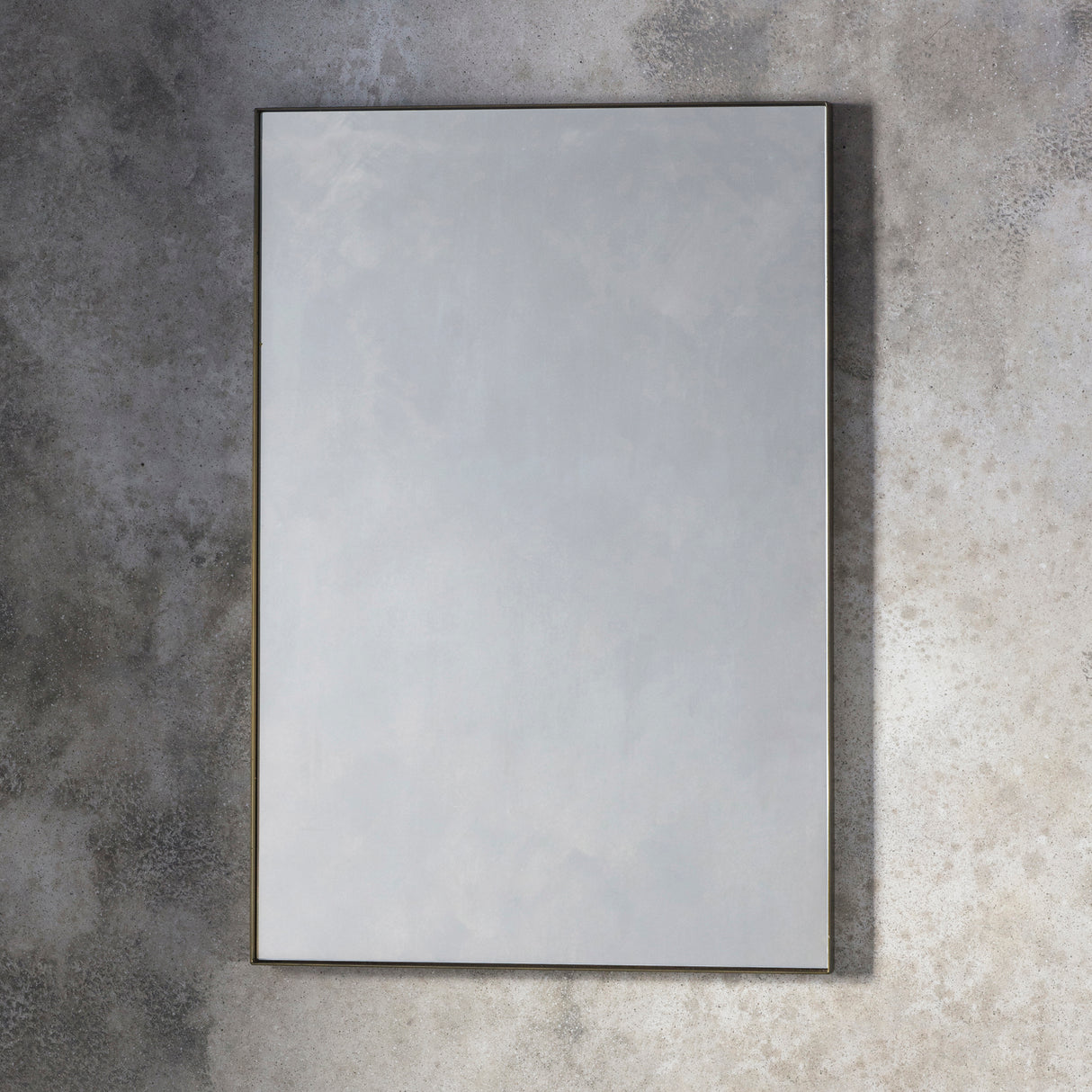 Amos Aged bronze paint rectangle mirror – from Amos Lighting + Home