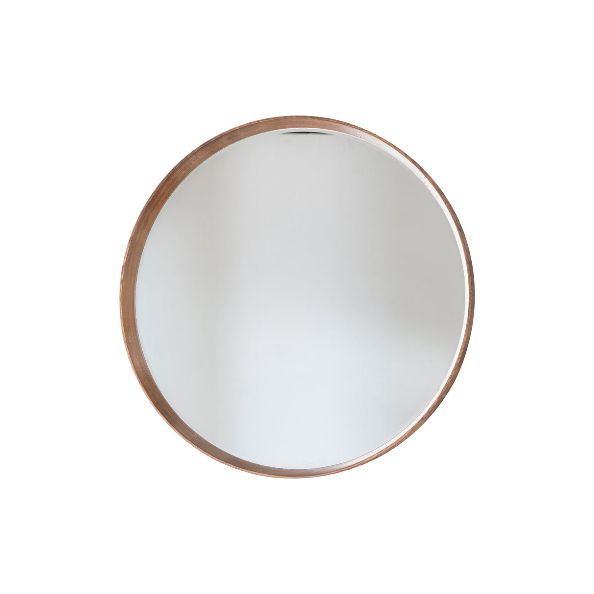 Amos Solid oak large round mirror – from Amos Lighting + Home