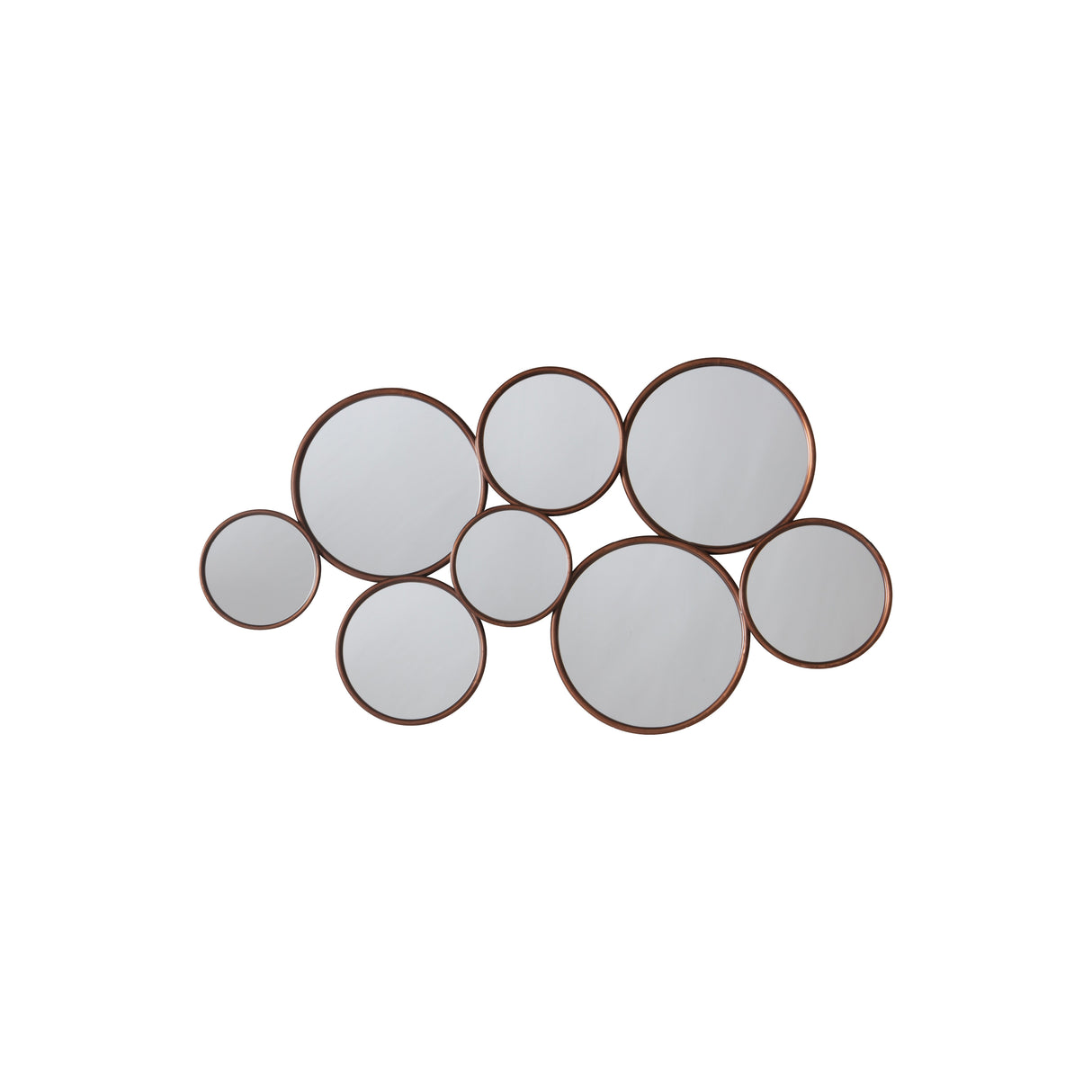 Amos Antique copper round cluster mirror – from Amos Lighting + Home