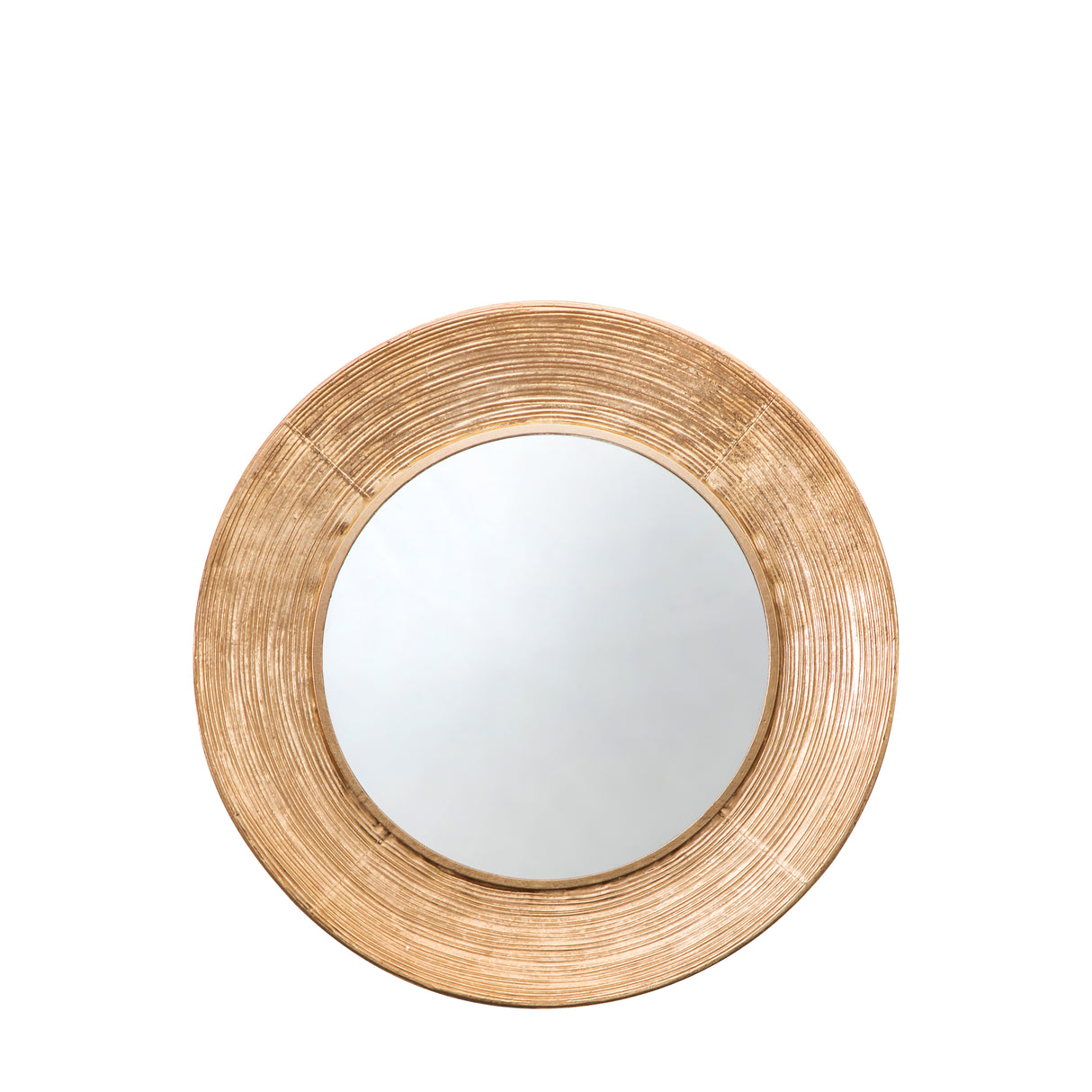 Amos Aged gold concaved frame round mirror – from Amos Lighting + Home