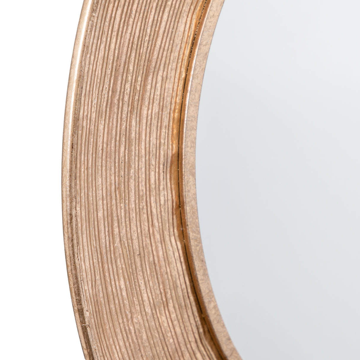 Amos Aged gold concaved frame round mirror – from Amos Lighting + Home