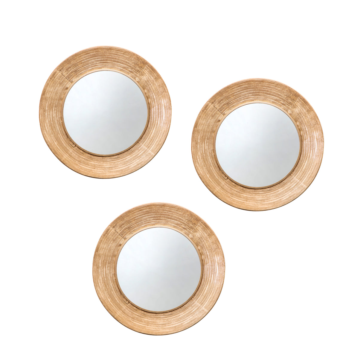 Amos Aged gold 3 round scatter mirrors – from Amos Lighting + Home