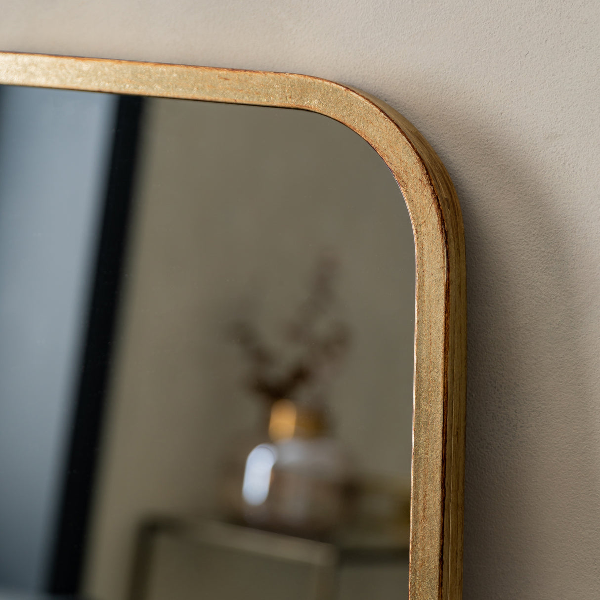 Amos Distressed gold tapered leaner mirror – from Amos Lighting + Home