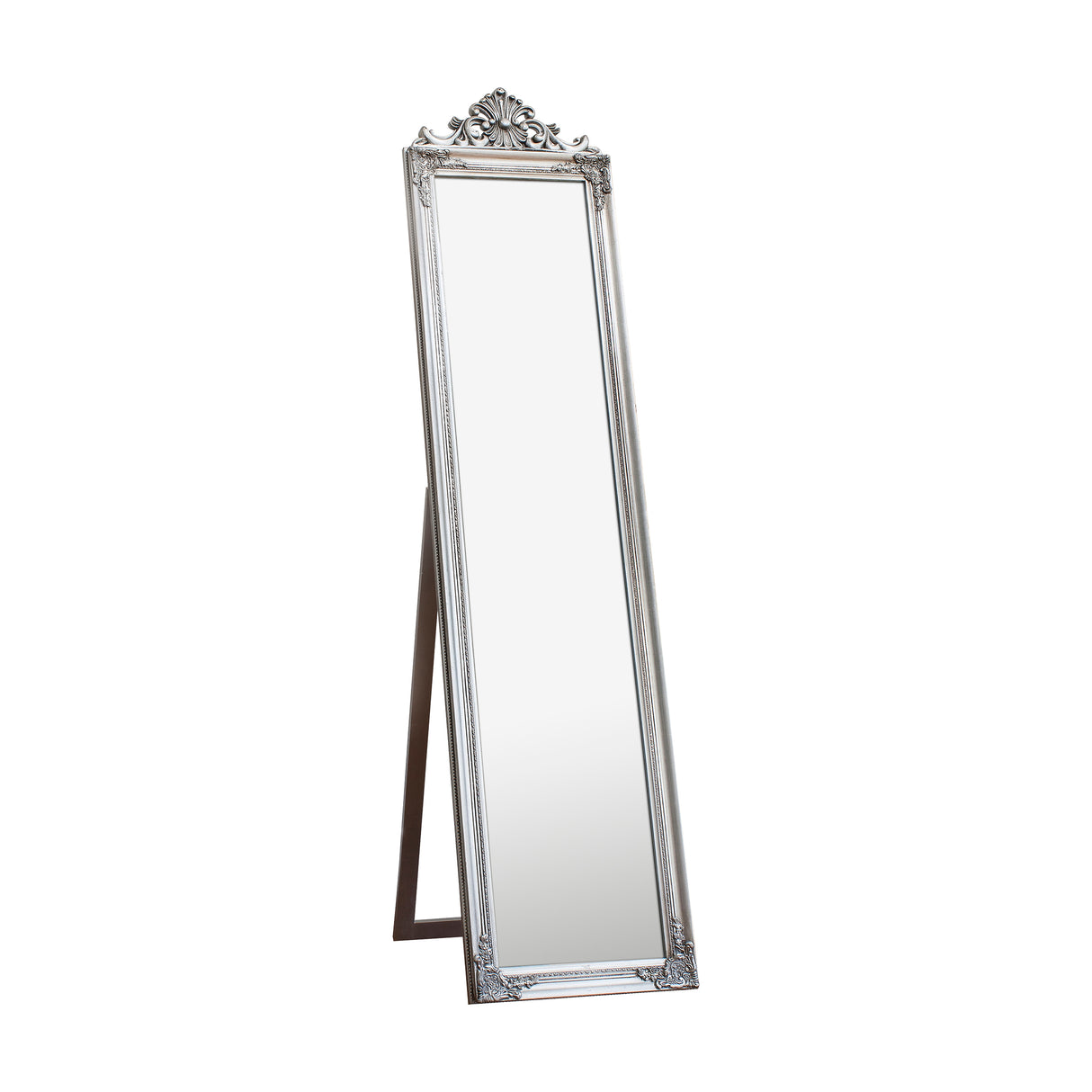 Amos Silver leaf cheval mirror – from Amos Lighting + Home