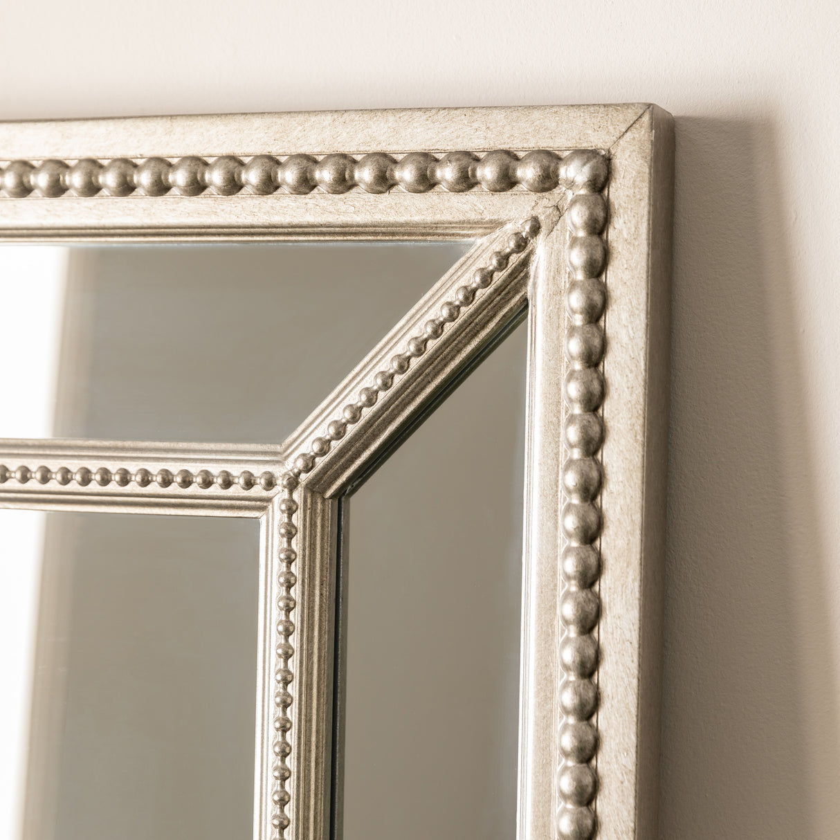 Amos Aged pewter leaner mirror – from Amos Lighting + Home