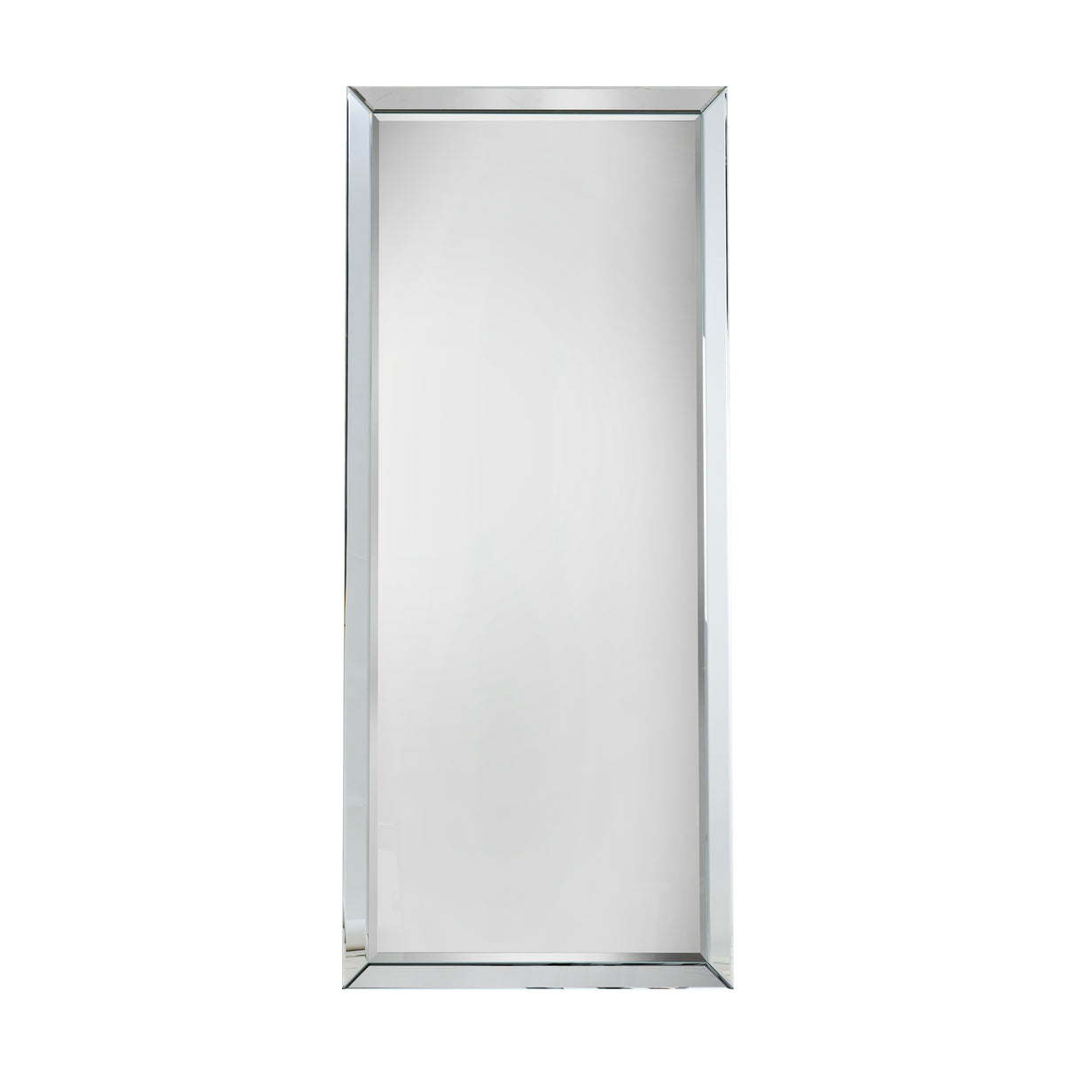 Amos Brushed silver edged leaner mirror – from Amos Lighting + Home