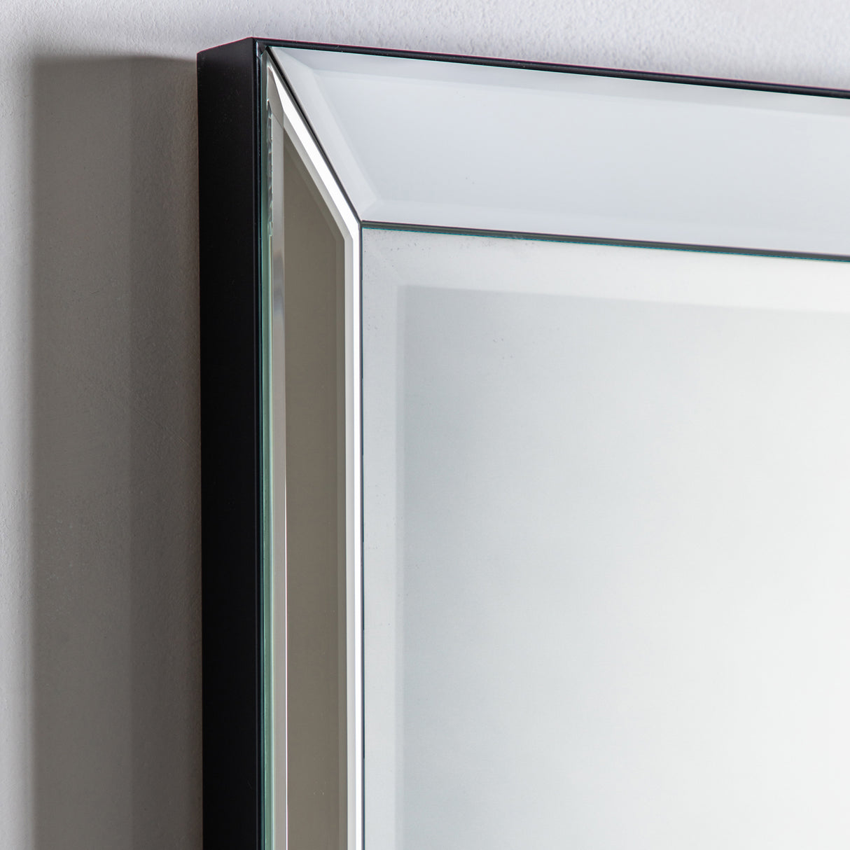 Amos Matt black edged full length mirror – from Amos Lighting + Home
