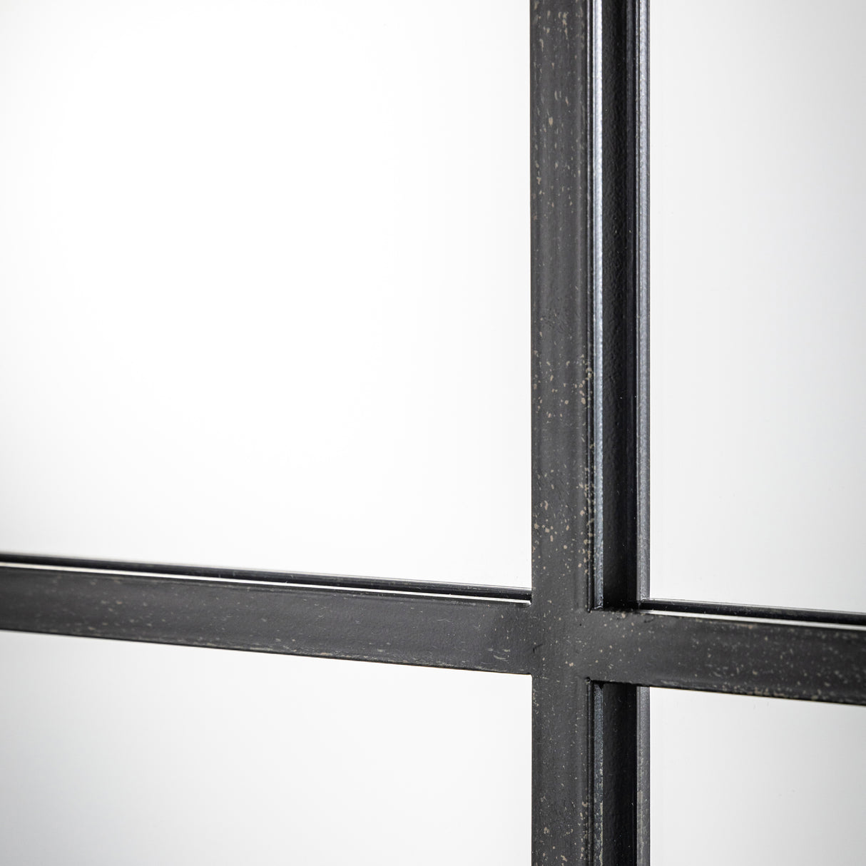 Amos Aged black large rectangle mirror – from Amos Lighting + Home