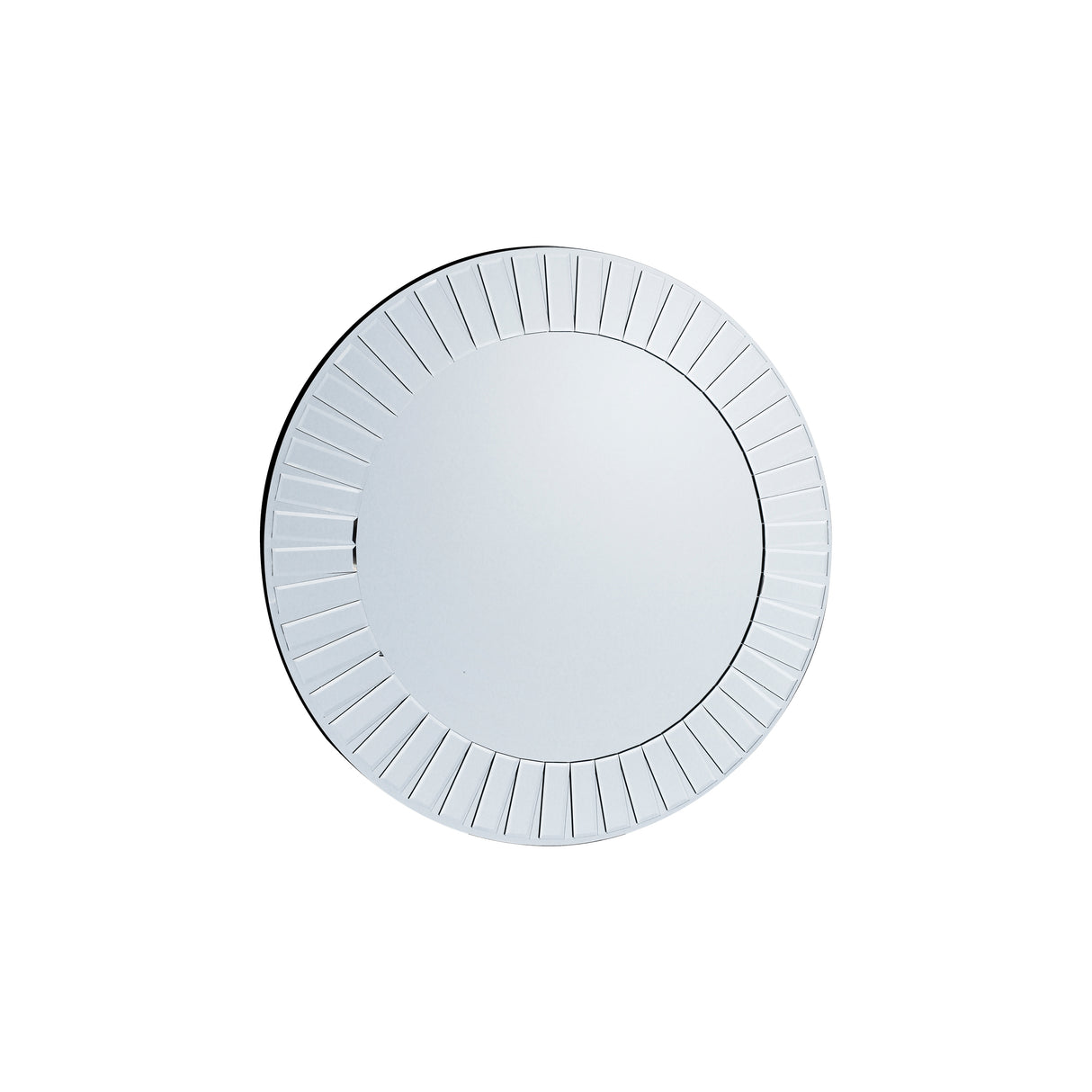 Amos Overlaid mosaic frame round mirror – from Amos Lighting + Home