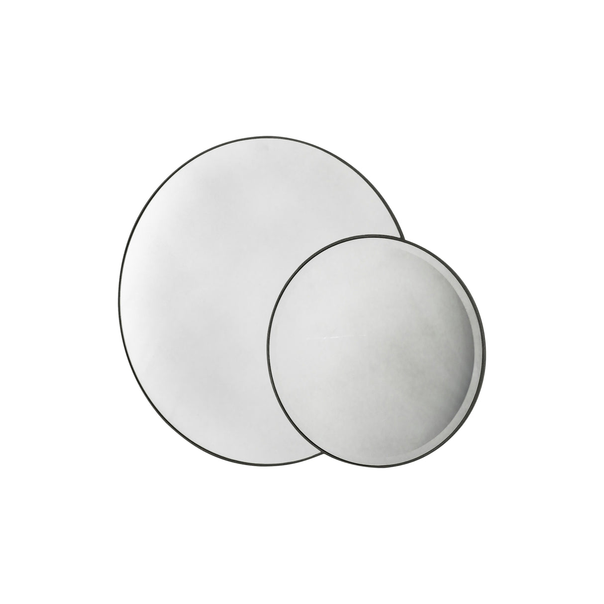 Amos Matt black interlocking round mirrors – from Amos Lighting + Home