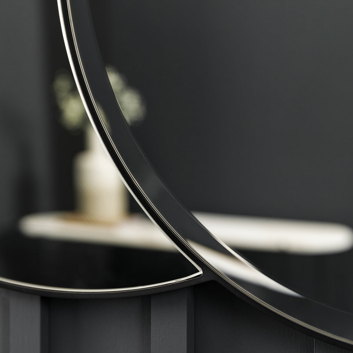 Amos Matt black interlocking round mirrors – from Amos Lighting + Home