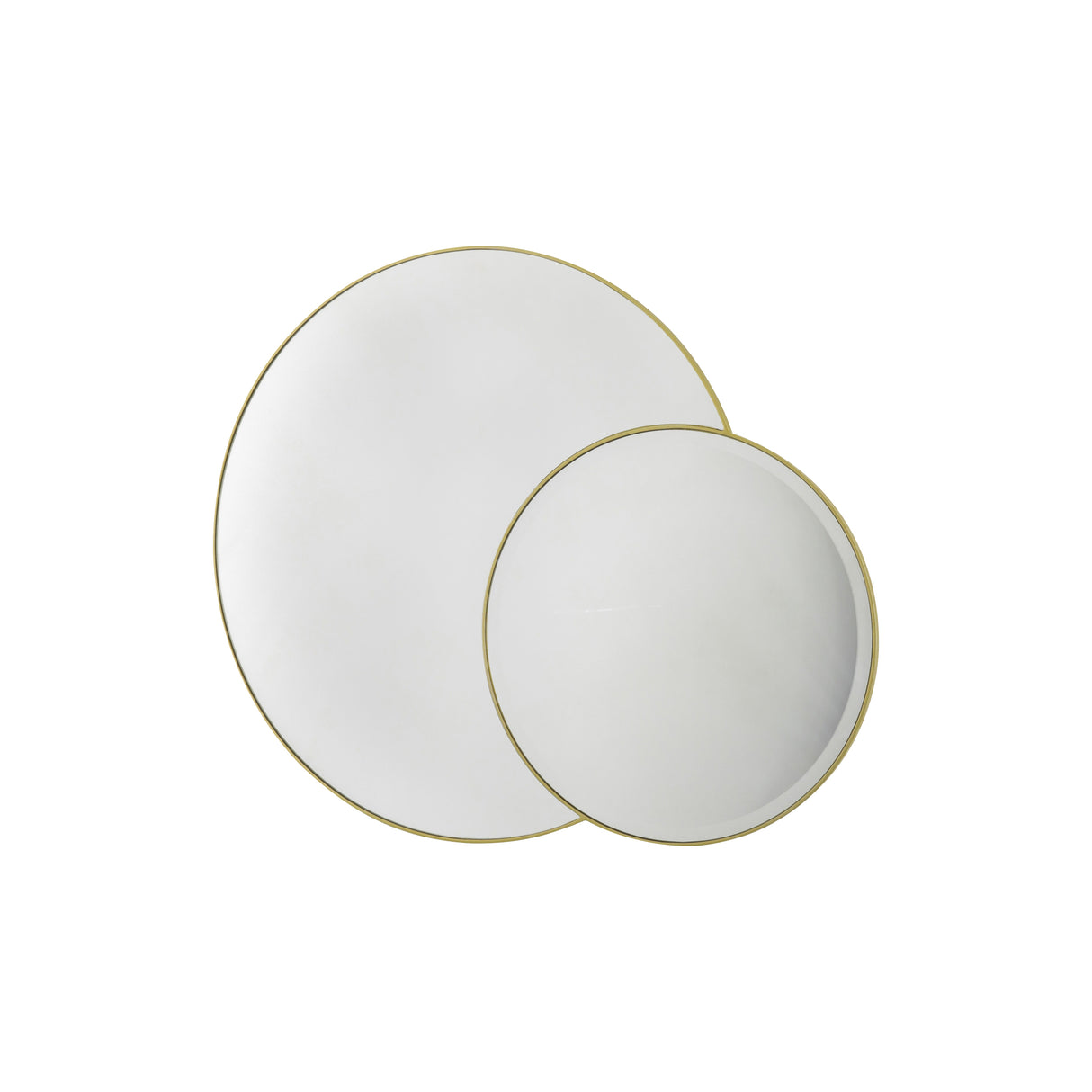 Amos Champagne gold interlocking round mirrors – from Amos Lighting + Home