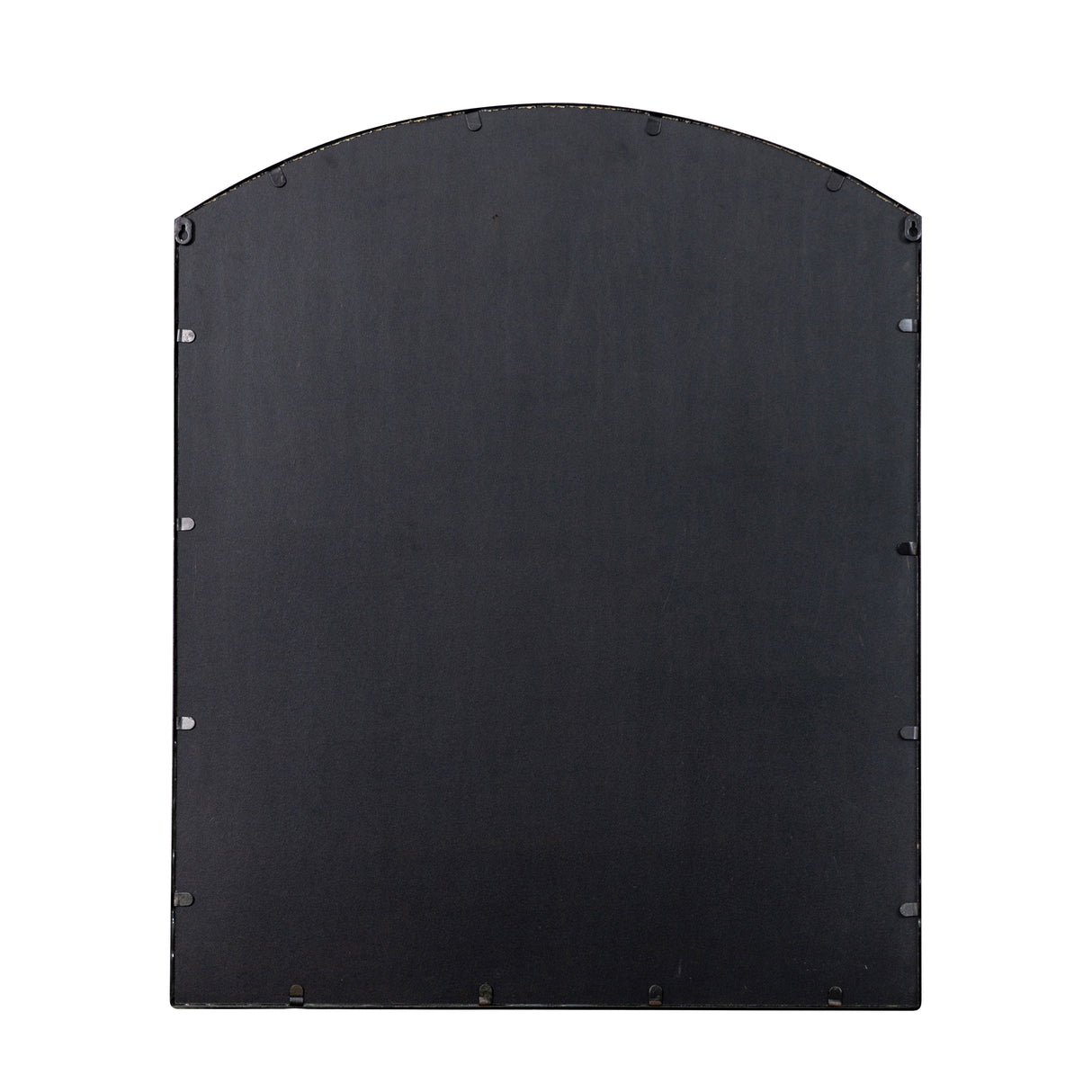 Amos Black rustic arched window mirror – from Amos Lighting + Home