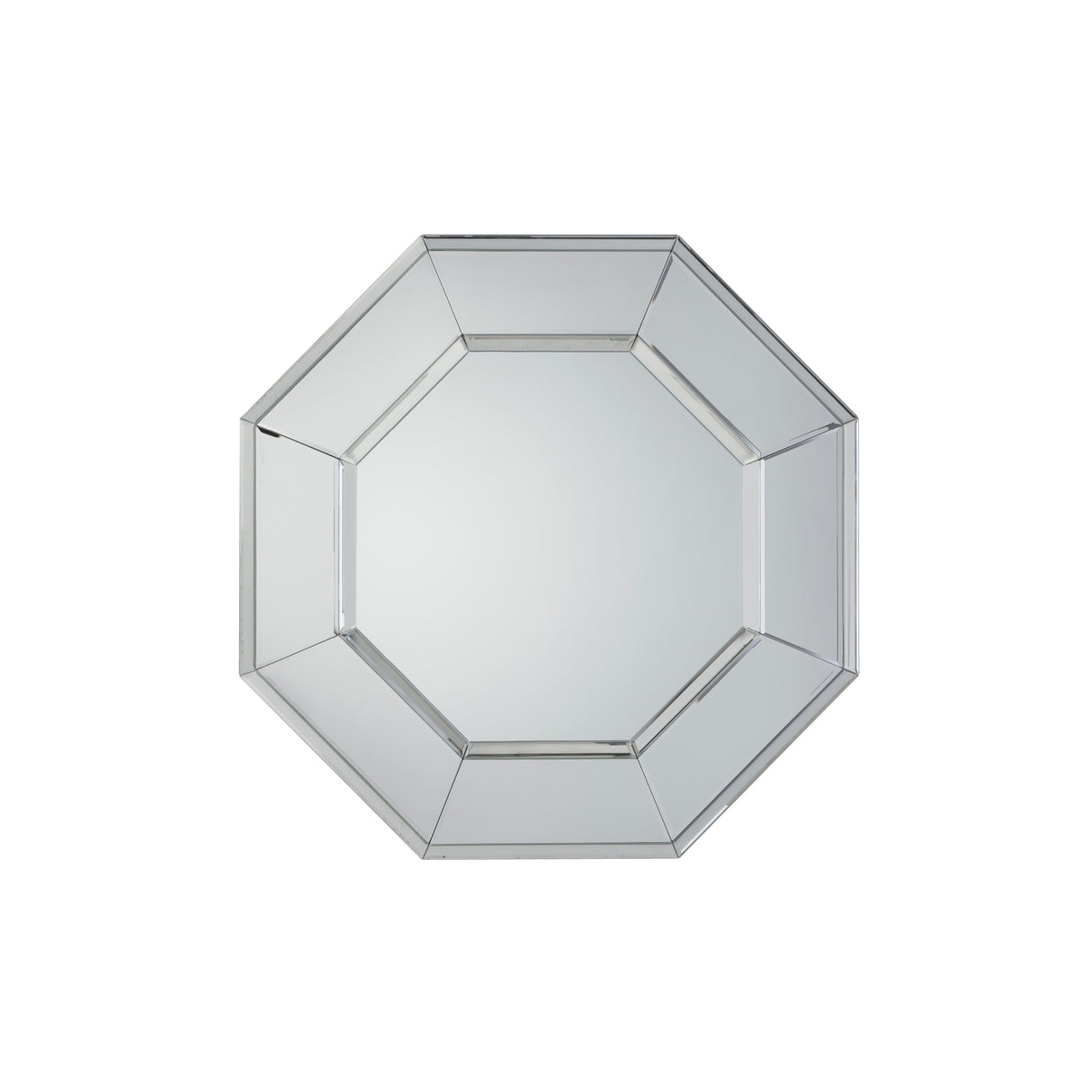 Amos Black glass edged octagon mirror – from Amos Lighting + Home
