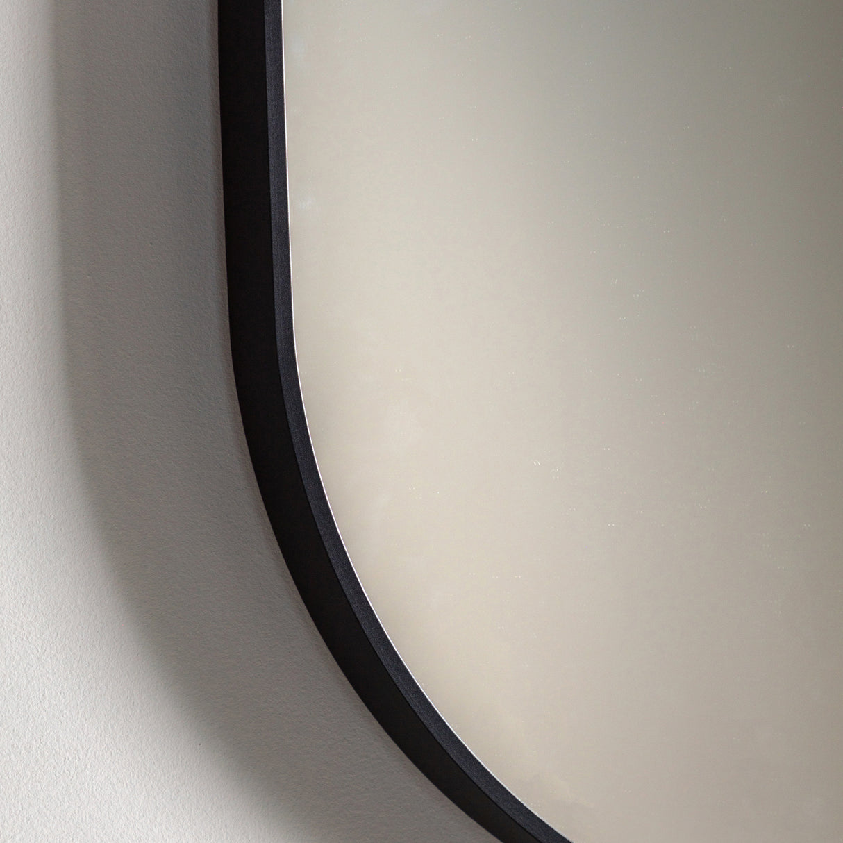Amos Black large delicate frame ellipse mirror – from Amos Lighting + Home