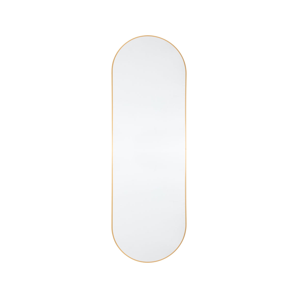 Amos Gold delicate frame ellipse mirror – from Amos Lighting + Home