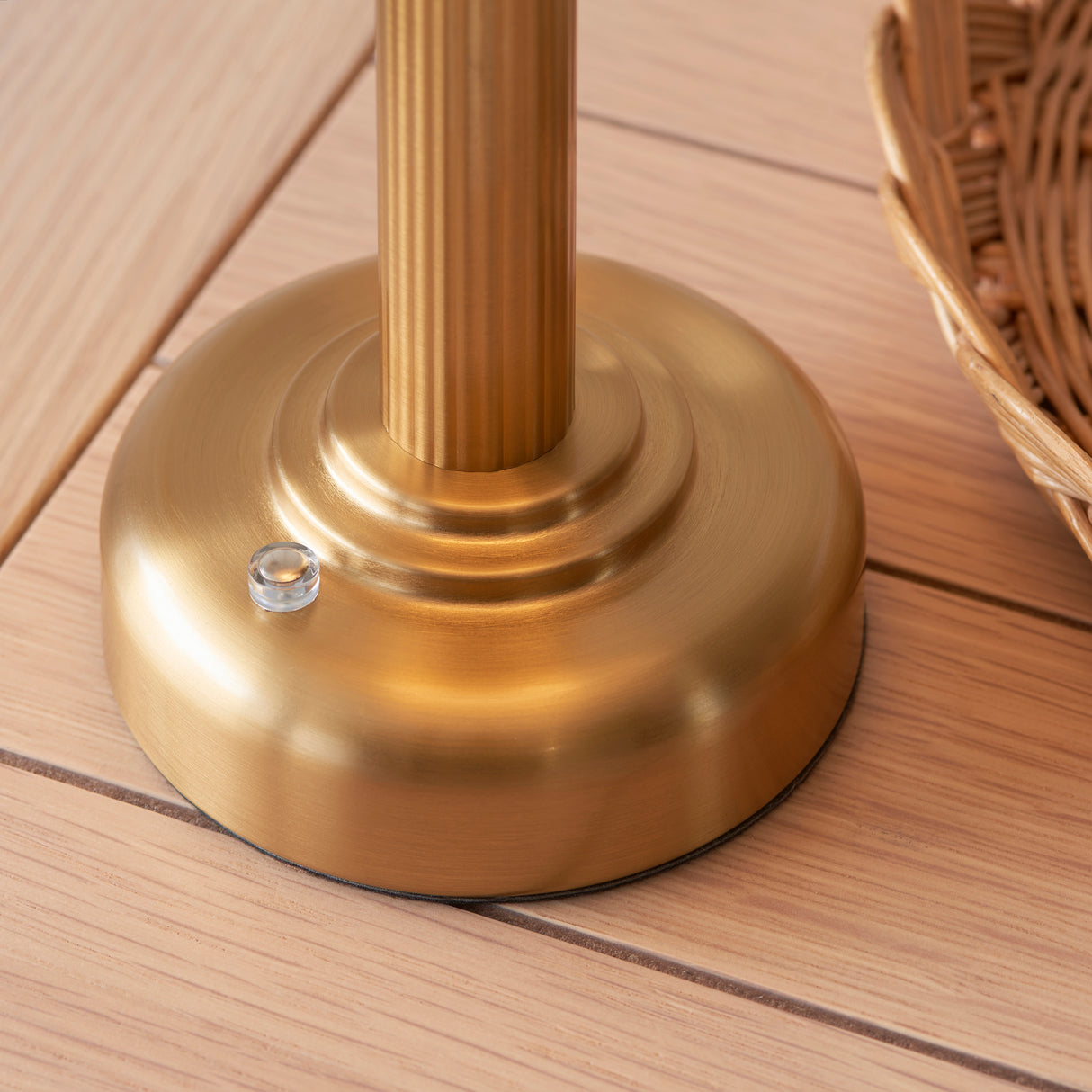 Endon Bridport Rechargeable Table Lamp Warm Brass