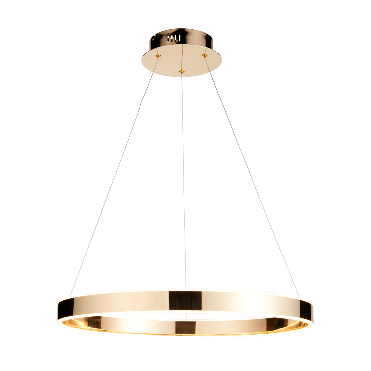 Endon Gen Ring LED Pendant French Gold