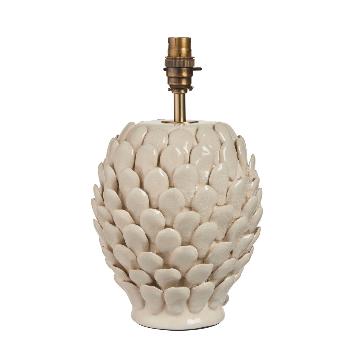Endon Layered Leaf Table Lamp Base Ivory