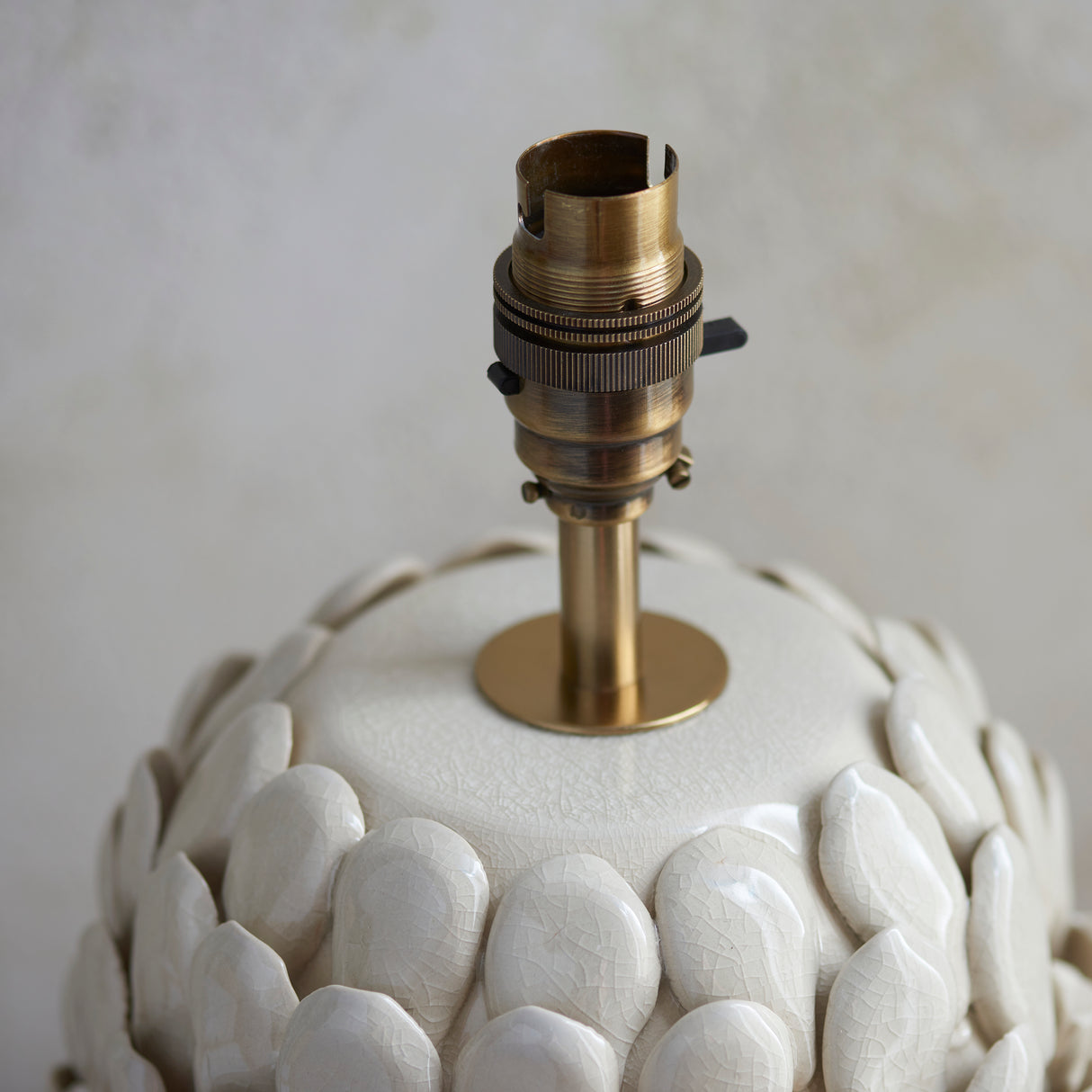 Endon Layered Leaf Table Lamp Base Ivory