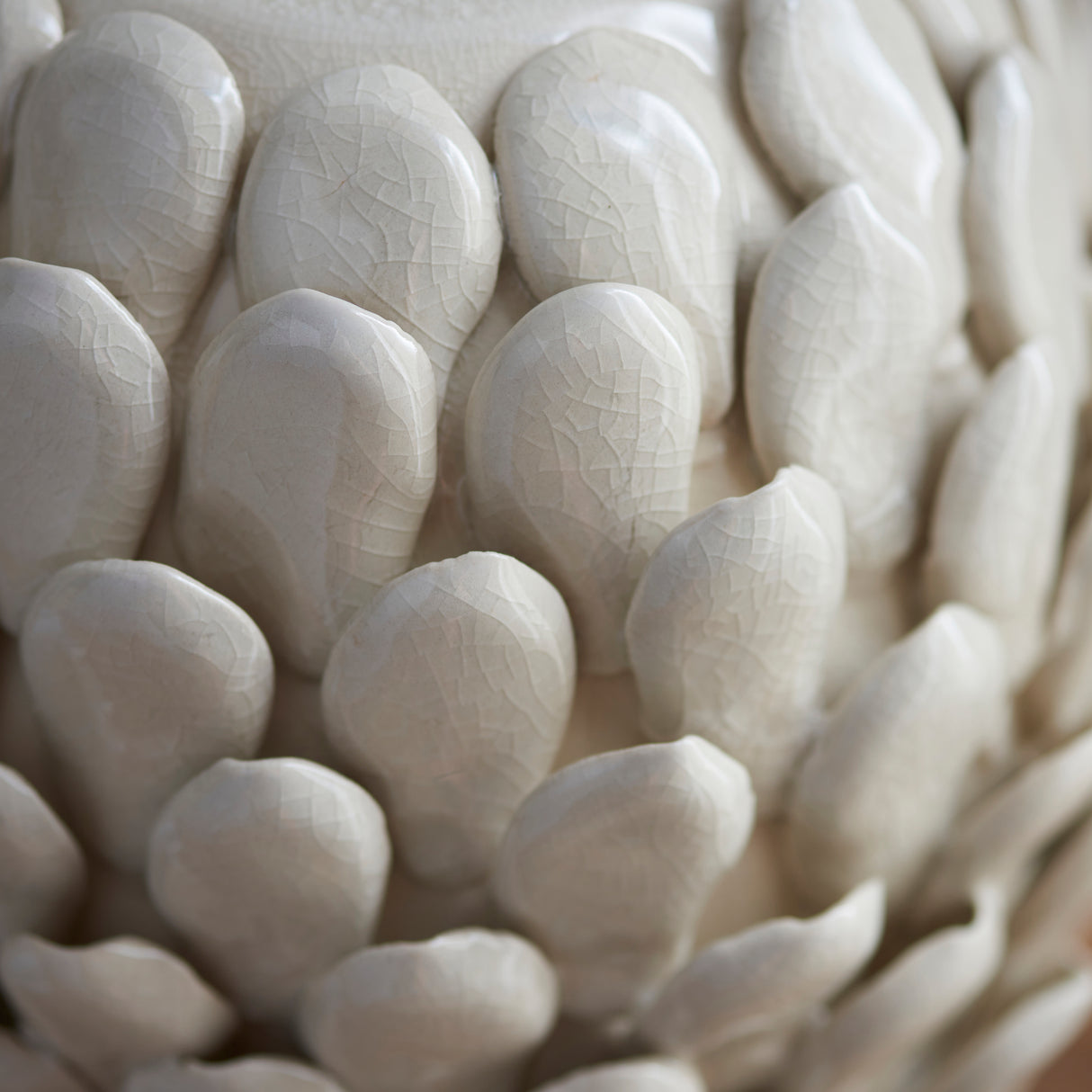 Endon Layered Leaf Table Lamp Base Ivory