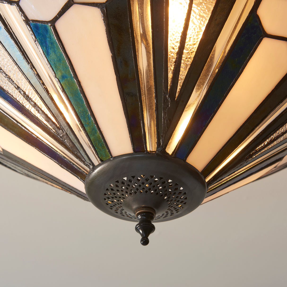 Tiffany Astoria 3lt Semi Flush Ceiling Light