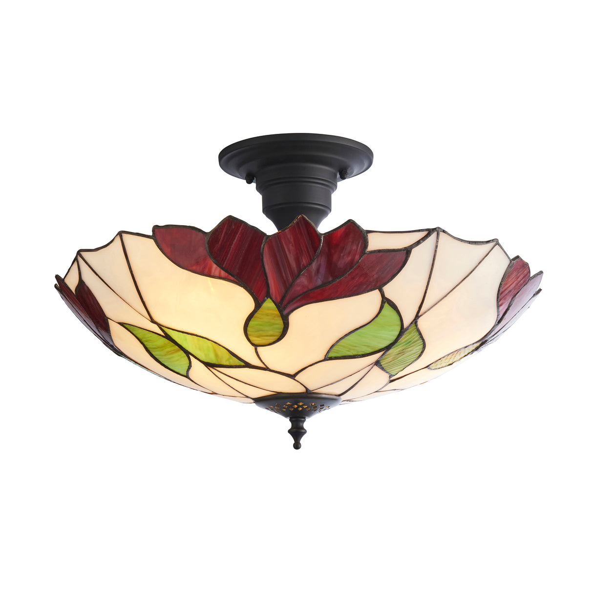 Tiffany Botanica Large 3lt Semi Flush Ceiling Light