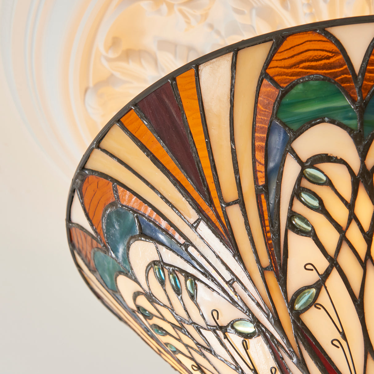 Tiffany Hector 3lt Semi Flush Ceiling Light