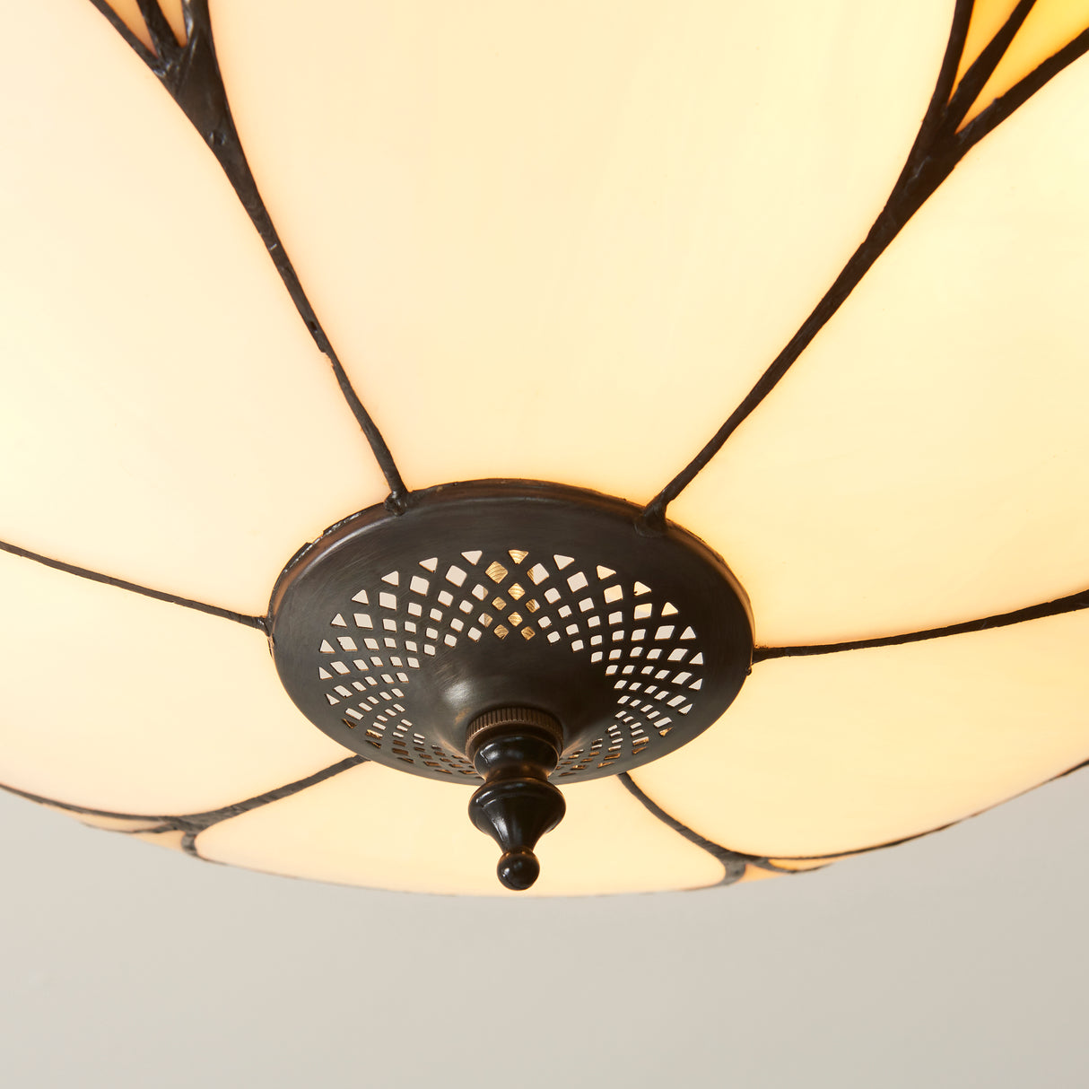 Tiffany Ingram 3lt Semi Flush Ceiling Light