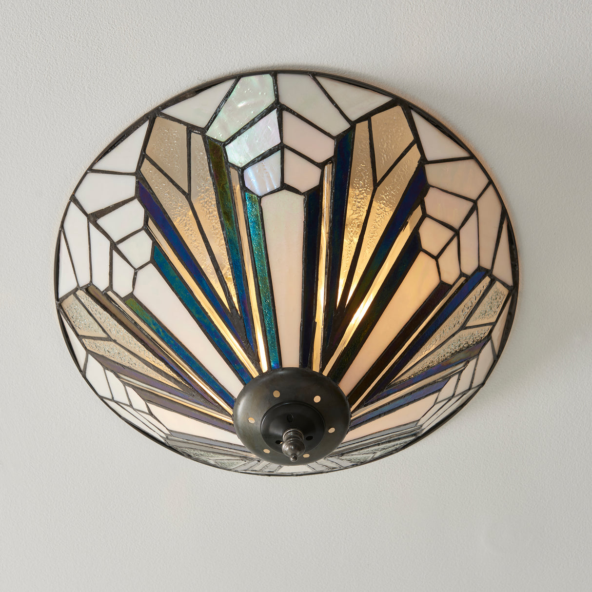 Tiffany Astoria Medium 2lt Flush Ceiling Light