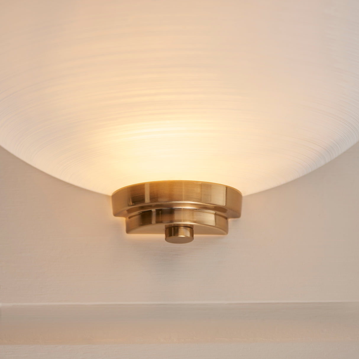 Endon Welles Wall Light Brushed Aged Brass