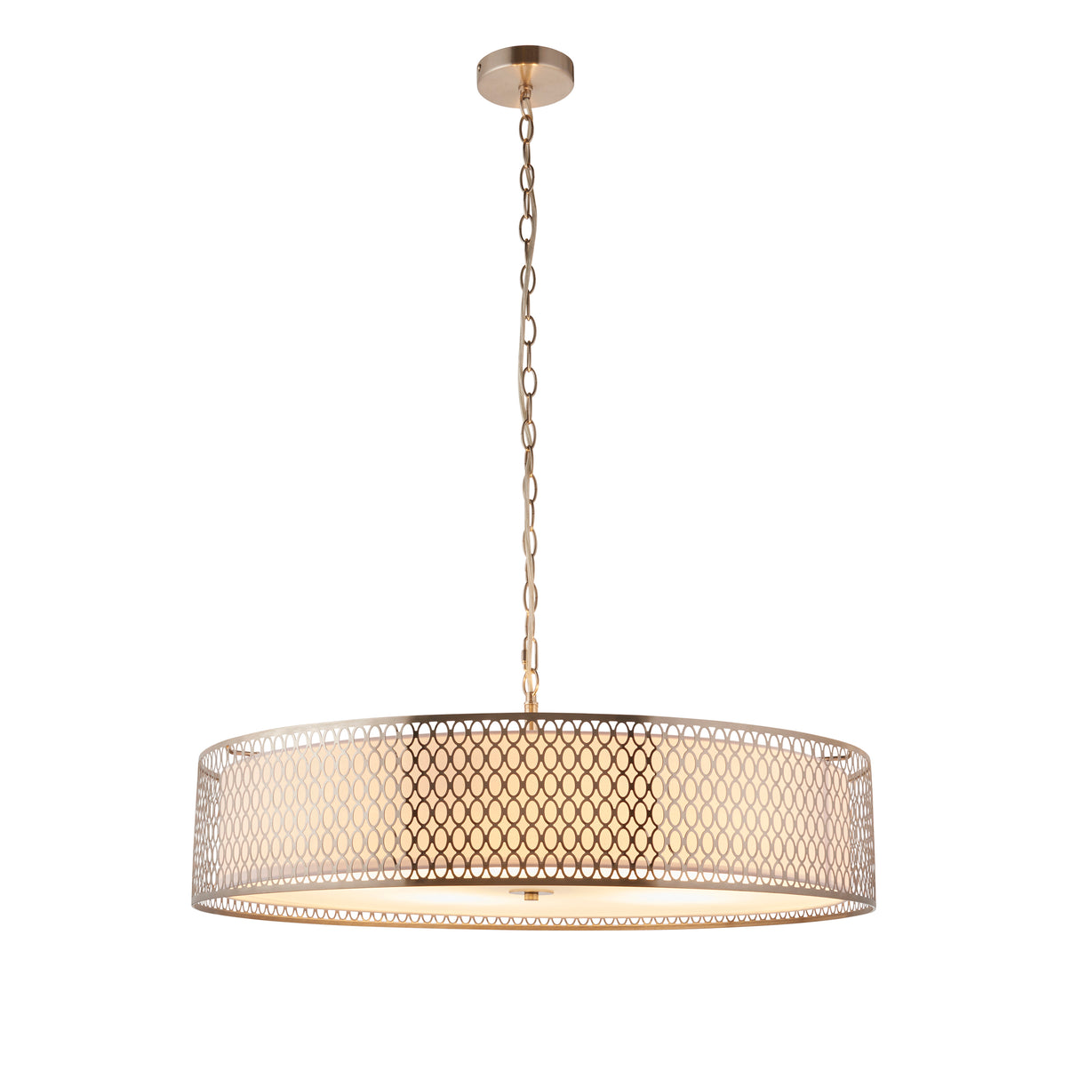 Endon Cordero Grand Pendant Satin Nickel