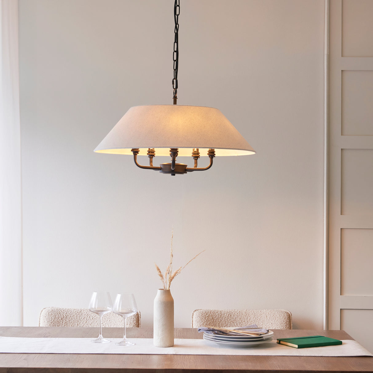 Endon Lille Pendant Chandelier Matt Black