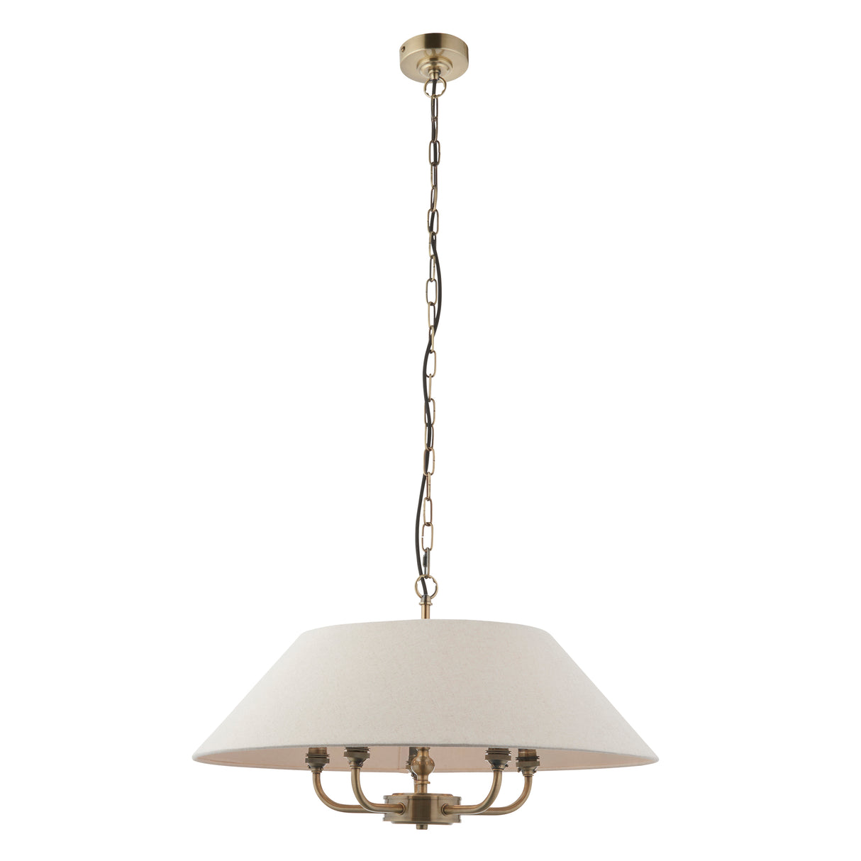 Endon Lille Pendant Chandelier Antique Brass