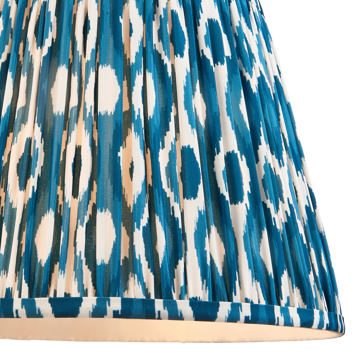 Endon Ikat 35cm Tapered Shade Marlin Blue