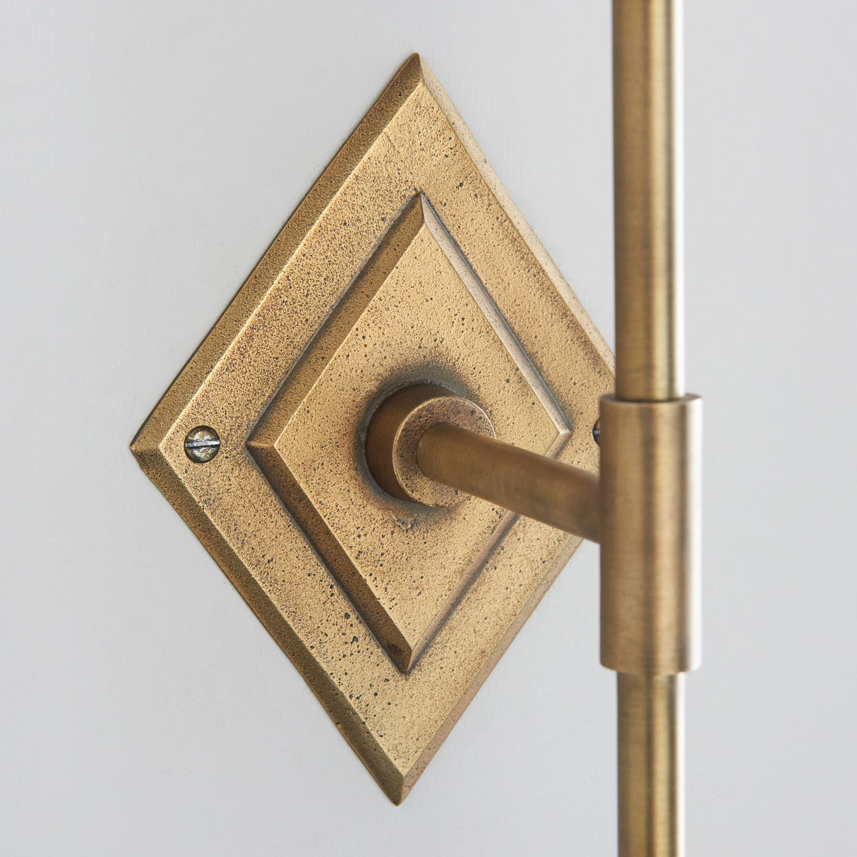 Endon Diamond Tall Wall Fitting Antique brass plate