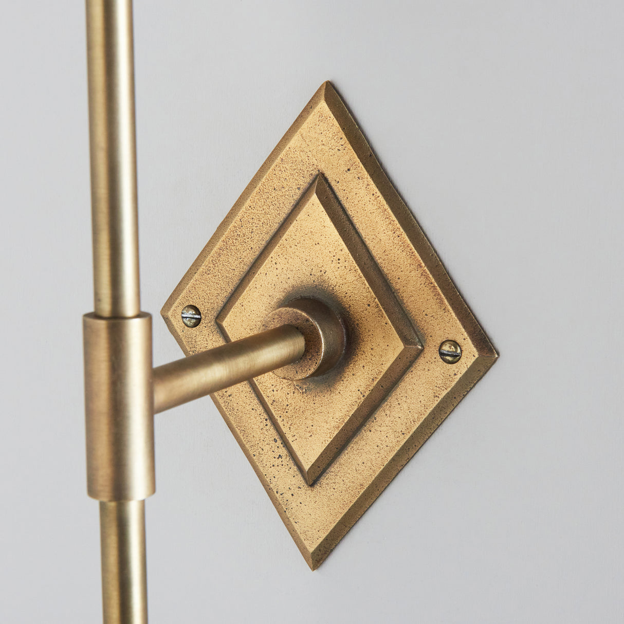 Endon Diamond Tall Wall Fitting Antique brass plate